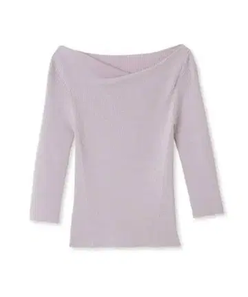 드레이프 데콜테 리브 니트 FRAY I.D