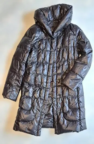 ICB 블랙 스탠드 카라 퀼팅 다운 코트 11호