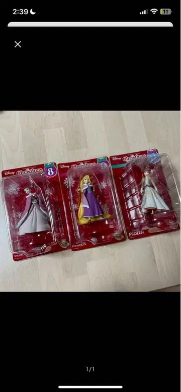Disney 오너먼트 복권 2025 프린세스 3체 세트