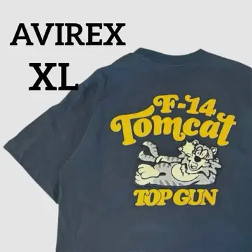 AVIREX 남성용 T셔츠 거의 미사용 네이비 네이비 컬러 XL