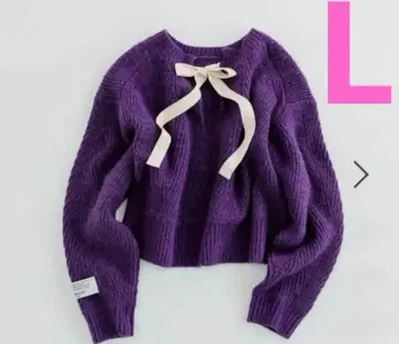 니코앤드 [ WILLIAM B. ELIOTT ] 백리본 니트 풀오버