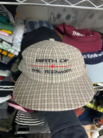 Bott 25SS 캡 체크 무늬 logo