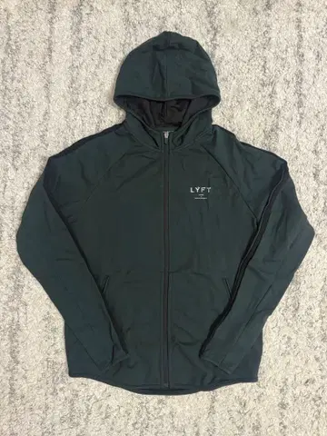 LYFT 다크 그린 풀 집업 후드티 M