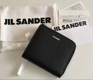 [ 신상 ] 질 샌더 로고 그레인 가죽 신용카드 퍼스 카드 홀더
