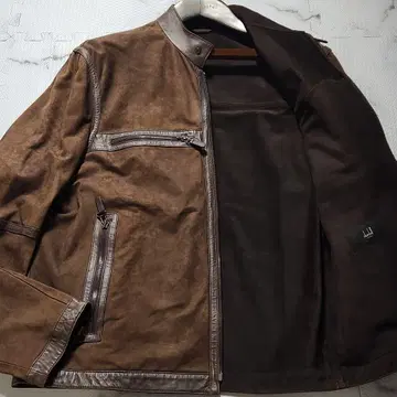 최고급 이탈리아제 dunhill 라이더 자켓 램 가죽 양가죽
