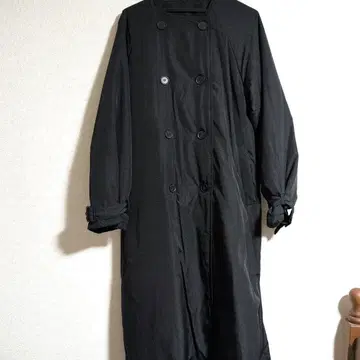 롱 코트 따뜻한 블랙 푹신한 멋진