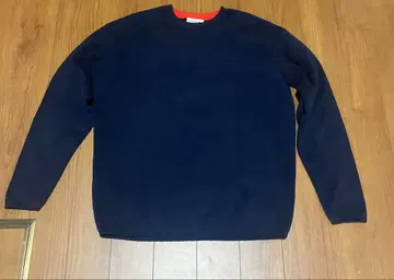 LACOSTE 네이비 크루넥 트레이닝복 US S