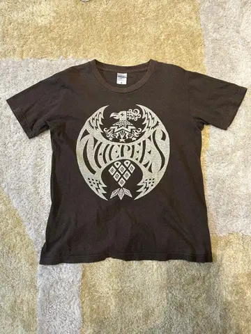 [ T셔츠 ] The 피즈 버드T셔츠 M 사이즈 블랙 그레이