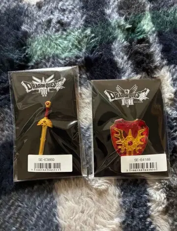 드래곤 퀘스트 III I II 핀 배지 세트