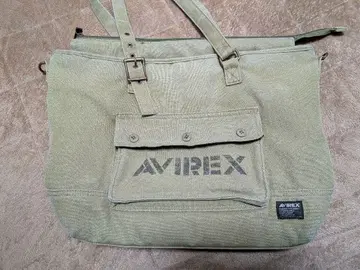 AVIREX 카키 토트백