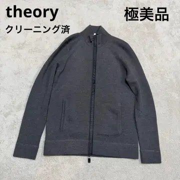 [ theory ] 드라이버즈 니트 풀 집업 니트 하이넥 니트 38