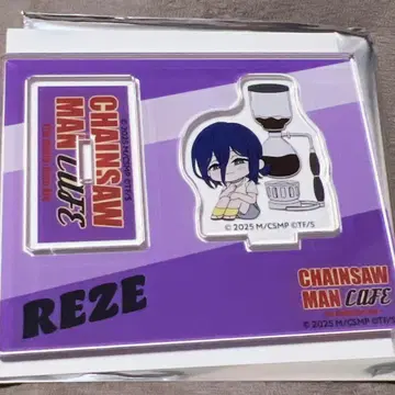 체인소 맨 카페 아크릴 스탠드 레제