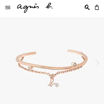 아네스베 뱅글 팔찌 로즈 골드