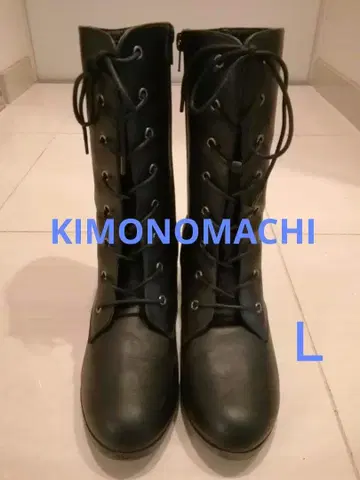 초등학교 졸업식 레이스업 부츠 L