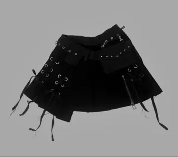 DimMoire 데님 랩 미니 스커트 Black M 사이즈