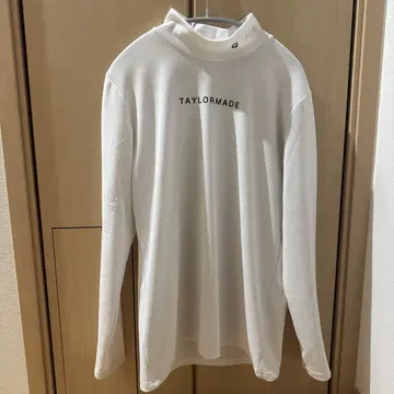 테일러메이드 긴팔 모크넥 셔츠 O 사이즈 화이트