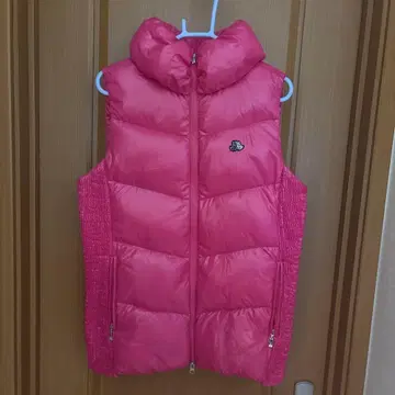 Black&White 핑크 다운 베스트