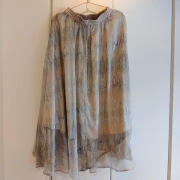 goa 비대칭 올 패턴 스커트