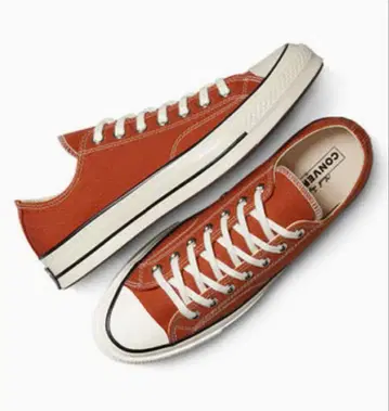 CONVERSE 척테일러 오렌지 로우컷 스니커즈 컨버스
