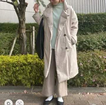 PUAL CE CIN 다운 코트 FRENCH DUCK DOWN 베이지