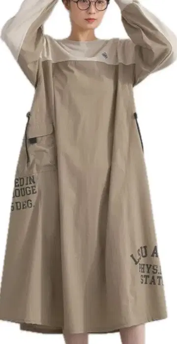 IRIEY 스트레치 나일론 맨투맨 원피스 2025 가을/겨울 신상