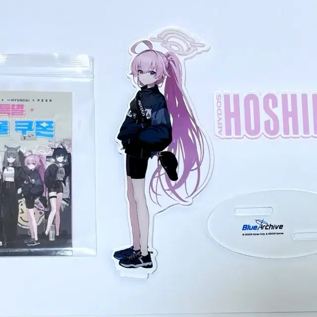현대 백화점콜라보 블루아카이브 블아 타카나시 호시노 아크릴 스탠드,쿠폰