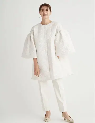 [ 새상품 ] CELFORD 셀포드 퀼팅 타프타 코트 화이트