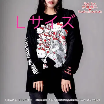 롱T 이토 준지 갸루 토미에 긴팔 L 사이즈