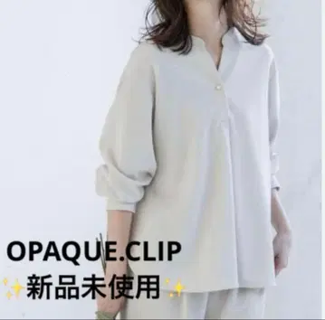 새상품 OPAQUE.CLIP 스키퍼 풀오버 블라우스