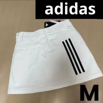 새상품 adidas 스트라이프 본딩 충전솜 스커트 화이트 M 속기모