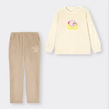 마쉬멜로우 느낌 라운지 세트 (긴팔) Kirby GU 커비 카페