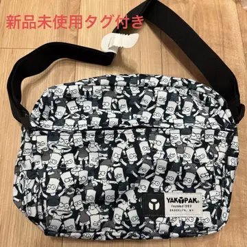 택 포함 미사용 새상품 YAKPAK 심슨 패턴 숄더백 심슨