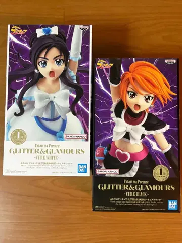 빛의 전사 프리큐어 큐어 블랙 큐어 화이트 피규어 2종 세트