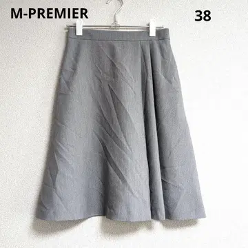 0438 M-PREMIER 엠프리미어 무릎 기장 플레어 스커트 38