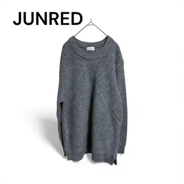 JUNRED 그레이 오버 사이즈 니트