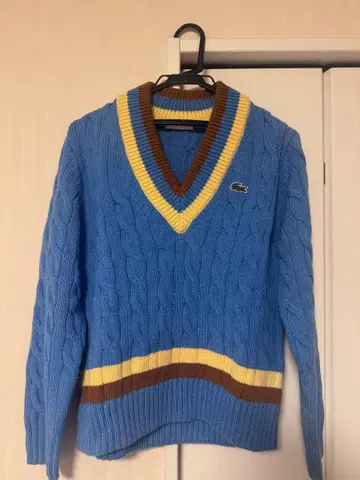 라코스테 LACOSTE 레스폰시브 울 블렌드 칠드런 니트 스웨터