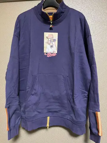 Left Alone 하프 지퍼 트레이닝복 보라색