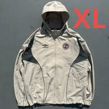 9090 x umbro 그라데이션 나일론 후디드 자켓