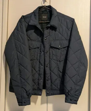 BEAMS 네이비 퀼팅 자켓 L 사이즈