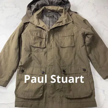 폴 스튜어트 카키 후드 부착 자켓 M 롱 코트 일본제