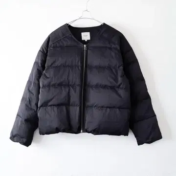 BEAMS HEART 숏 다운 자켓 노카라 빔즈 M