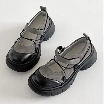 경량 통굽 디자인 솔 스트랩 벨트 메리제인 스니커즈 827