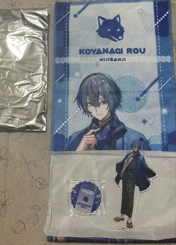 니지산지 코야나기 로우 극락탕 RAKUSPA 아크릴 스탠드 머플러 타월