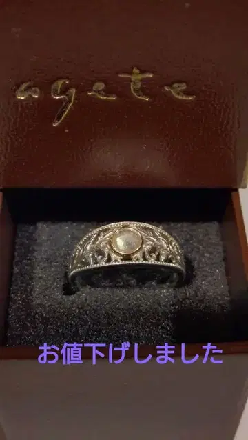 agete 아가트 실버 K10 래브라도 라이트 반지