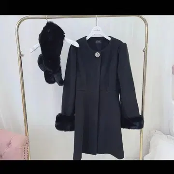 evelyn 비쥬 코트 블랙 S 사이즈