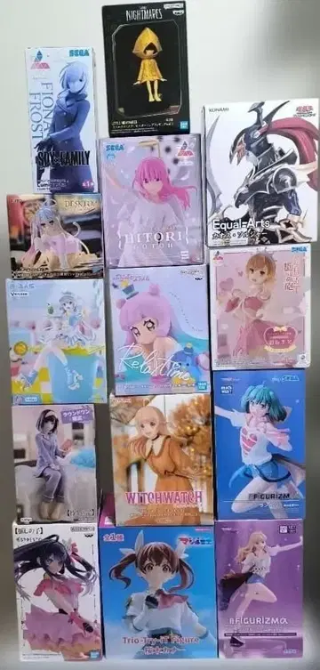 피규어 묶음 판매 14개