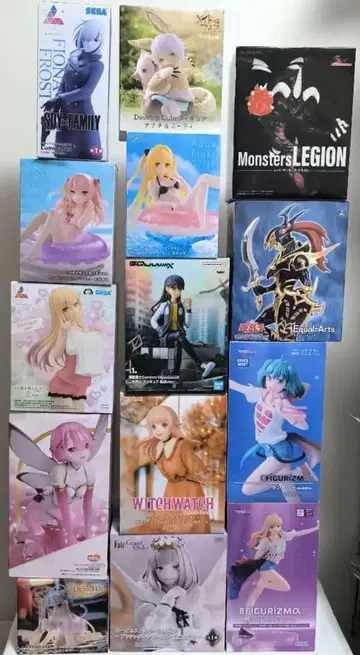 피규어 묶음 판매 14개