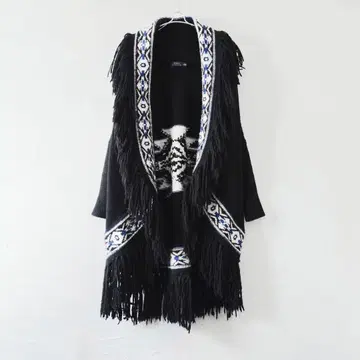 POLO RALPH LOUREN 가디건 프린지 네이티브