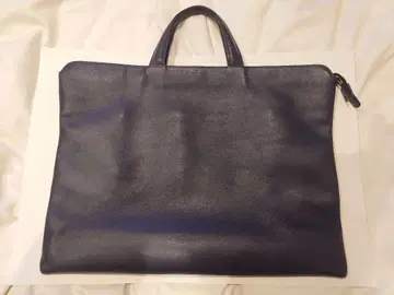 TRION 네이비 가죽 비즈니스 백