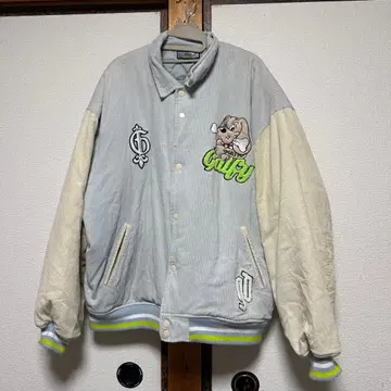 가피 자수 바시티 자켓